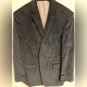 Sadlebred Men’s Black Corduroy Sport Coat size 44R